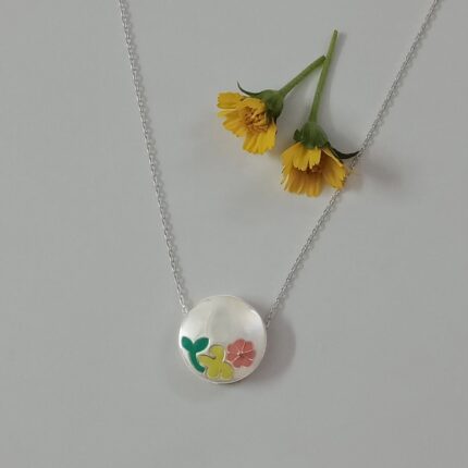 Blossoming Flowers 92.5 Sterling silver Pendant