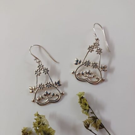 Vivid Blossoms 92.5 sterling silver earrings